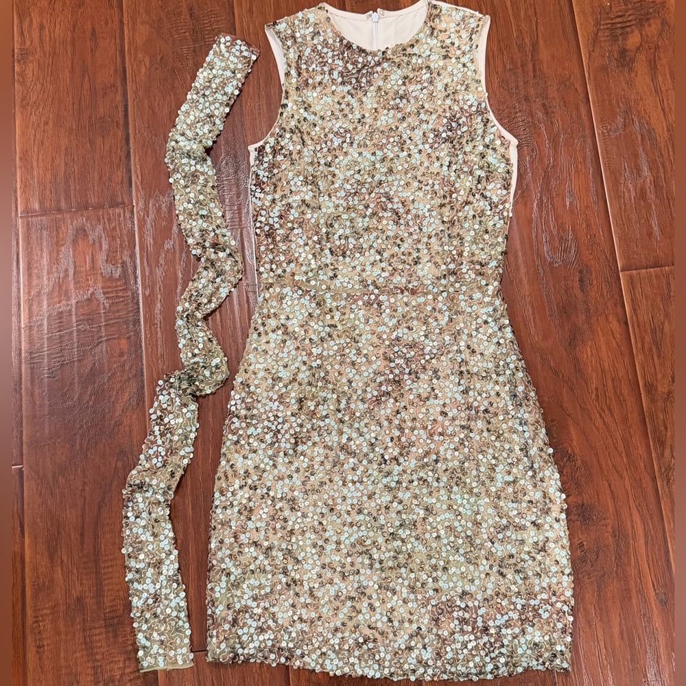 Rodarte Crew Neck Mini Dress